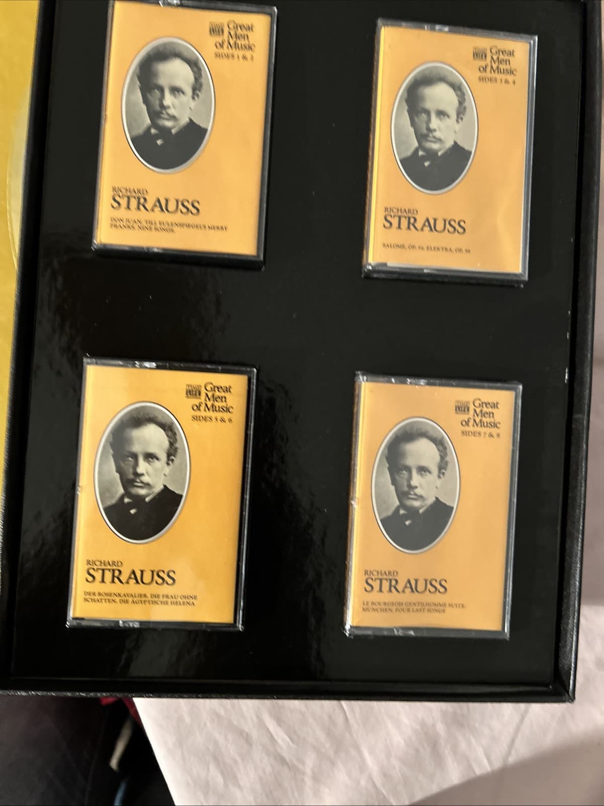 Great Men Of Music Richard Strauss And Sergi Rachmaninoff 4 Cassettes Classical - Thumbnail 2
