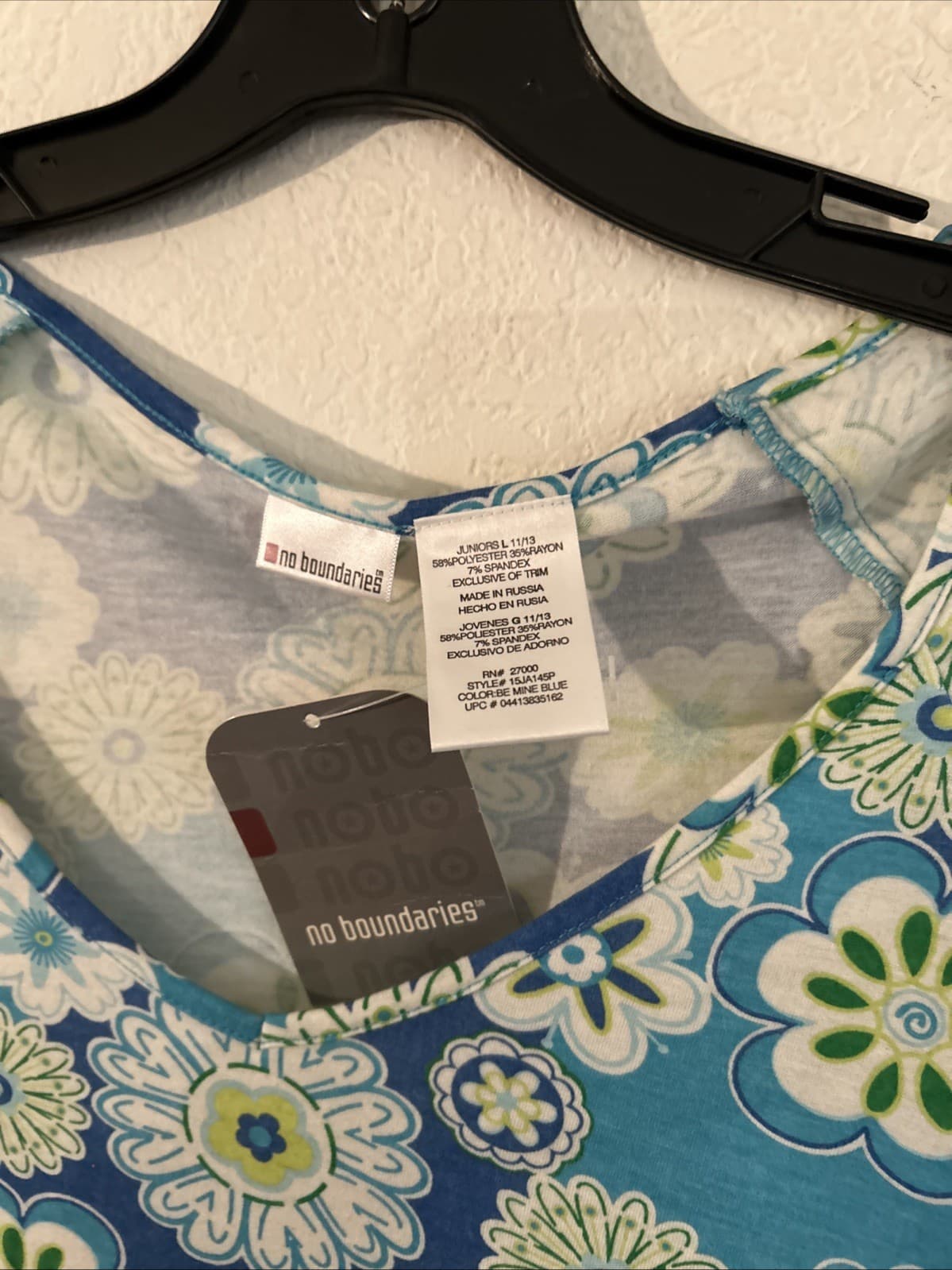No Boundaries Juniors Large 11/13 Top NWT - Thumbnail 2