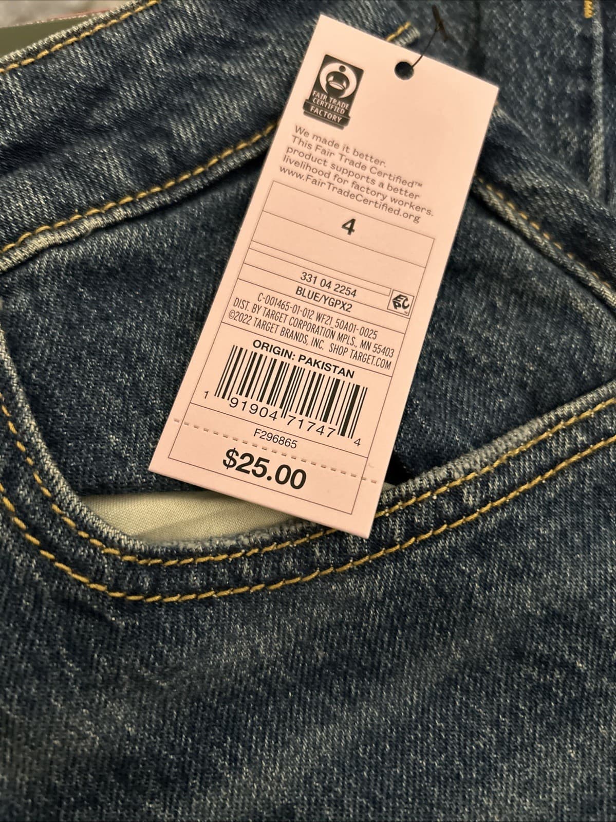 Women's Super-High Rise Distressed Baggy Jeans Wild Fable Medium Blue SZ 4 New - Thumbnail 4