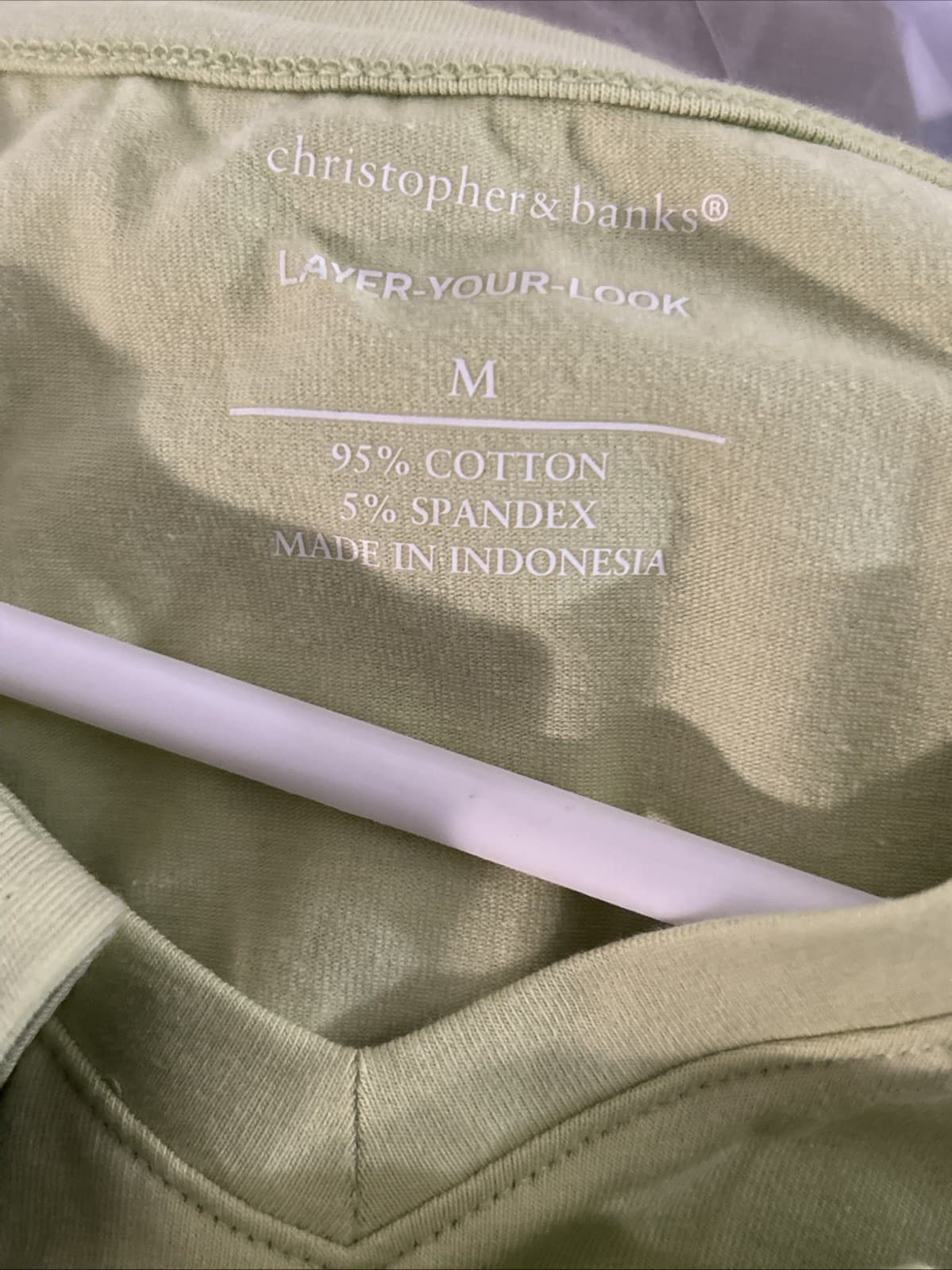 Christopher Banks Tank Top Layer Your Lock New Medium Green - Thumbnail 3