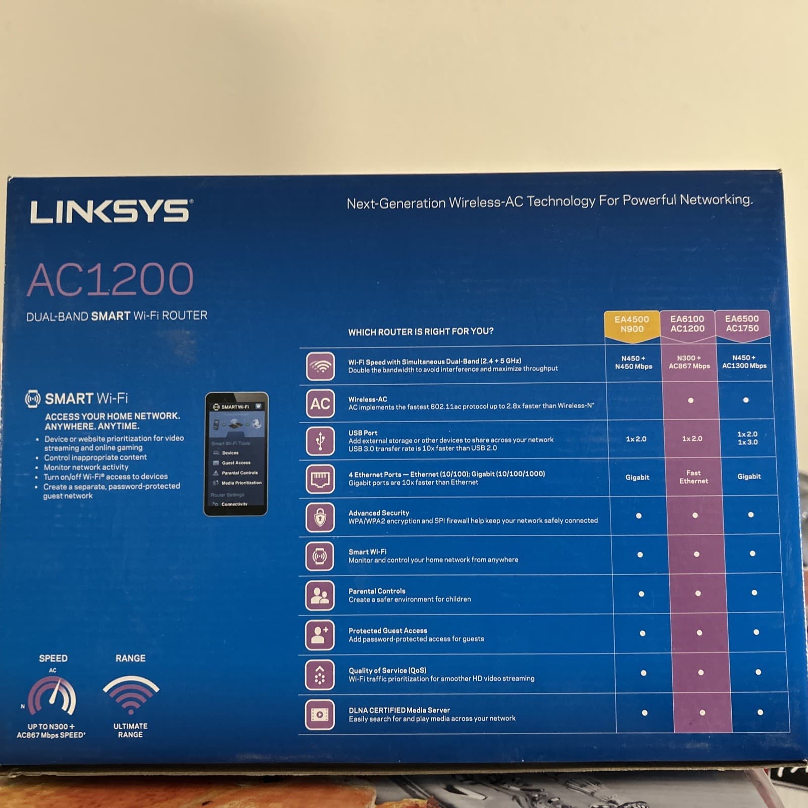 Linksys AC1200 Smart WiFi Router EA6100 - Opened Box - Thumbnail 6
