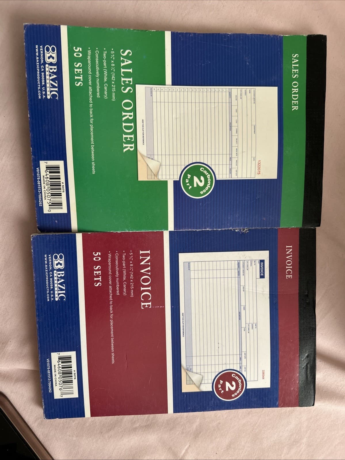 Bazic Products 5076 And 5075 Invoice Book And Sales Order - Thumbnail 5