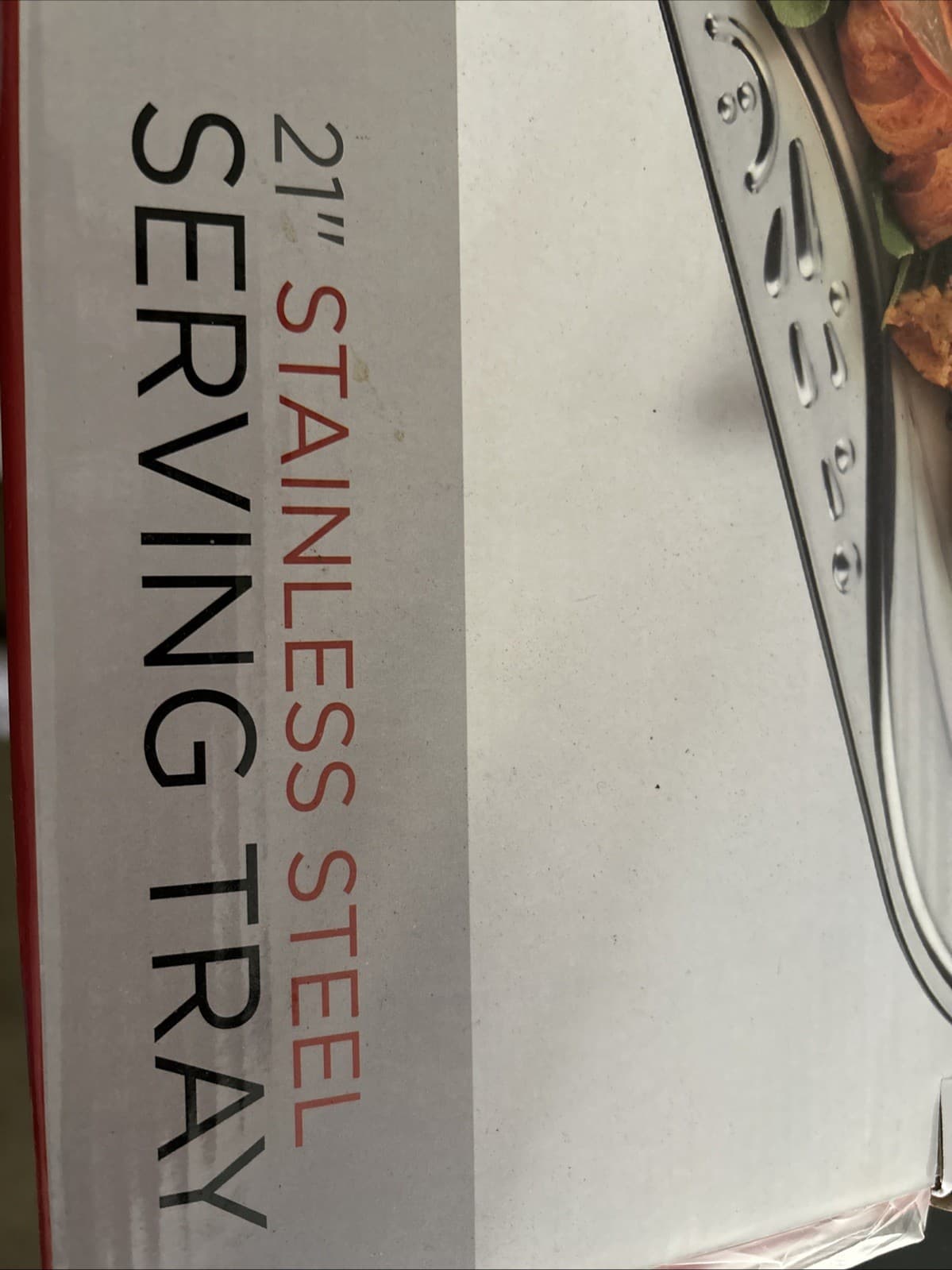 Parini Stainless Cookware 21” Serving Tray With Handles Sku 1459 - Thumbnail 2