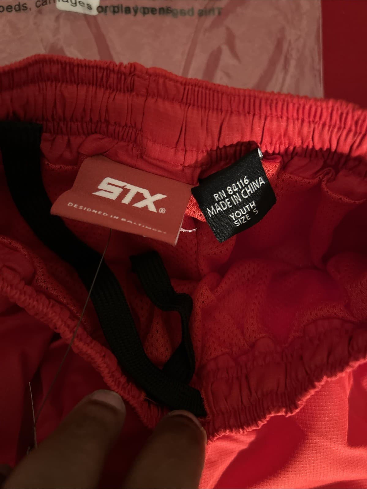 Youth Small Track Pants Red STX NWT - Thumbnail 3