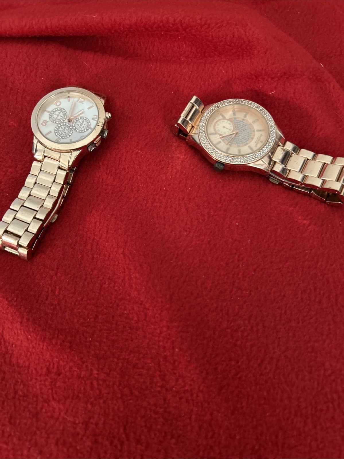 Lot Of 2 Rose Gold Watches Untested - Thumbnail 3