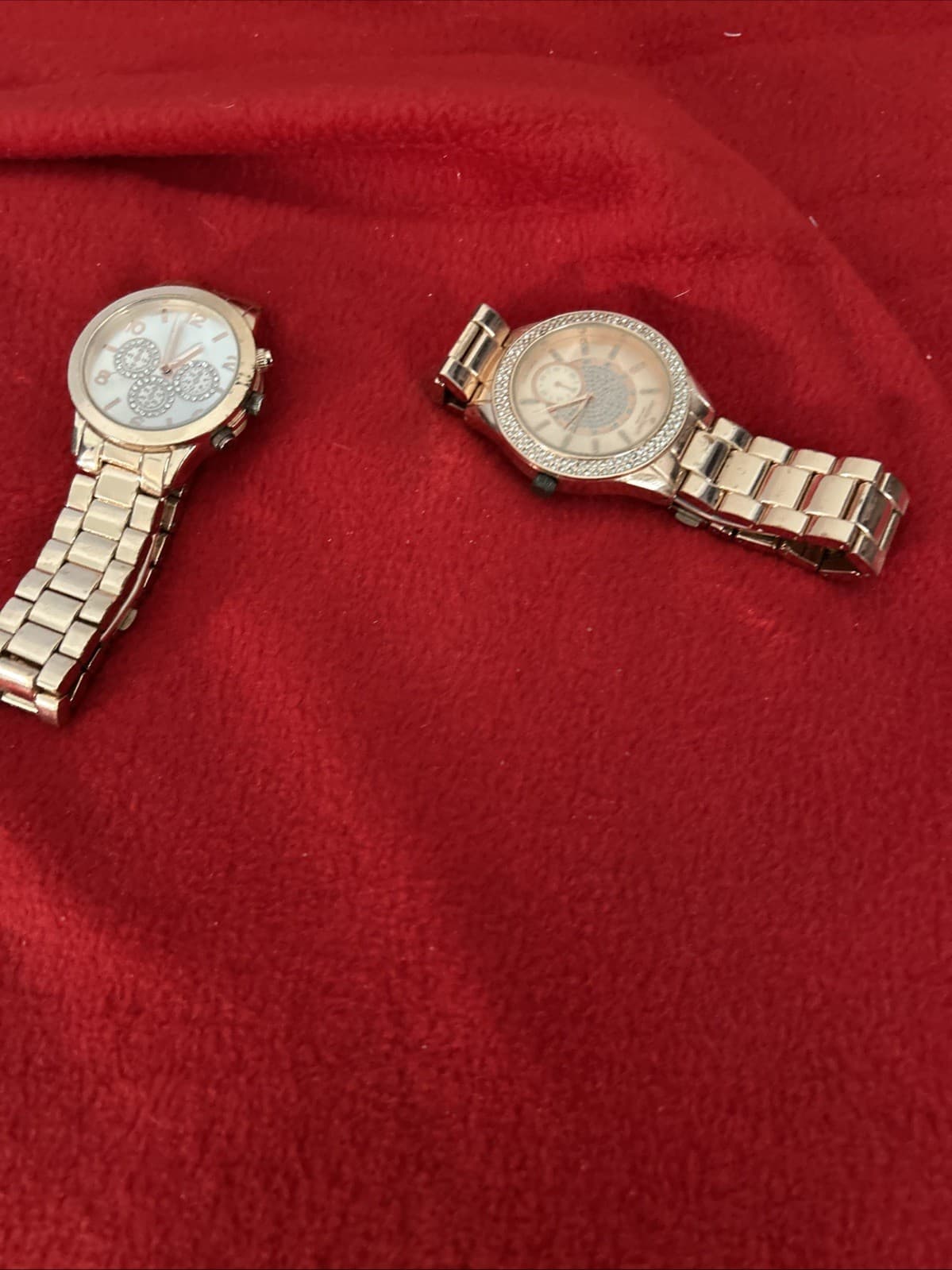 Lot Of 2 Rose Gold Watches Untested - Thumbnail 4