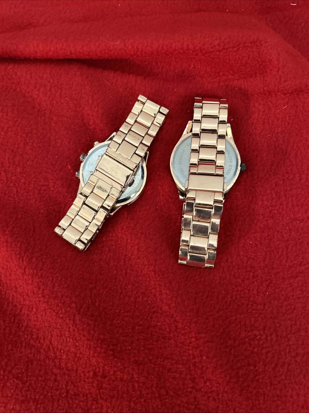 Lot Of 2 Rose Gold Watches Untested - Thumbnail 2