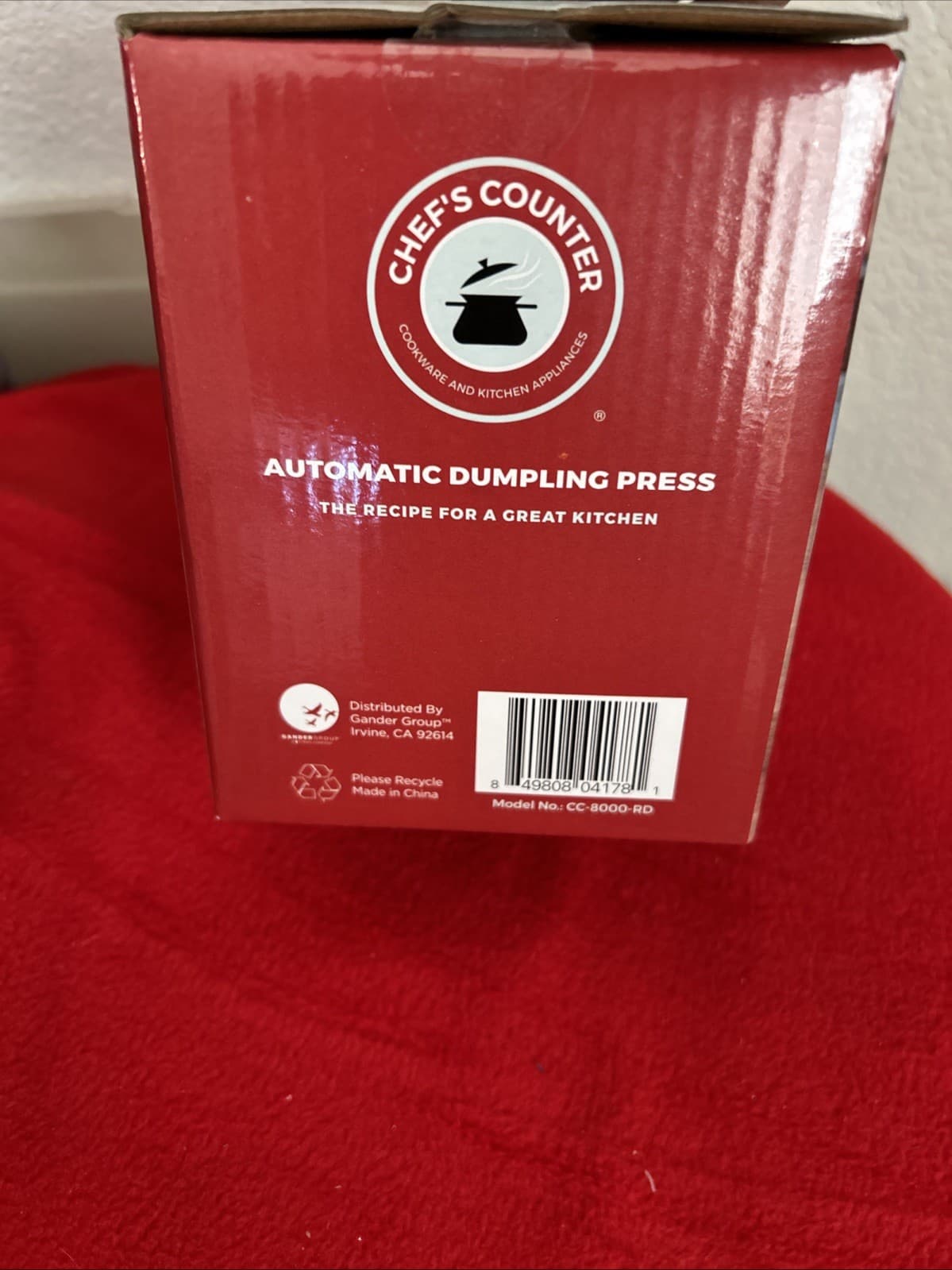 Chef's Counter Electric Automatic Dumpling Maker Machine Press Red CC8000-RD New - Thumbnail 2