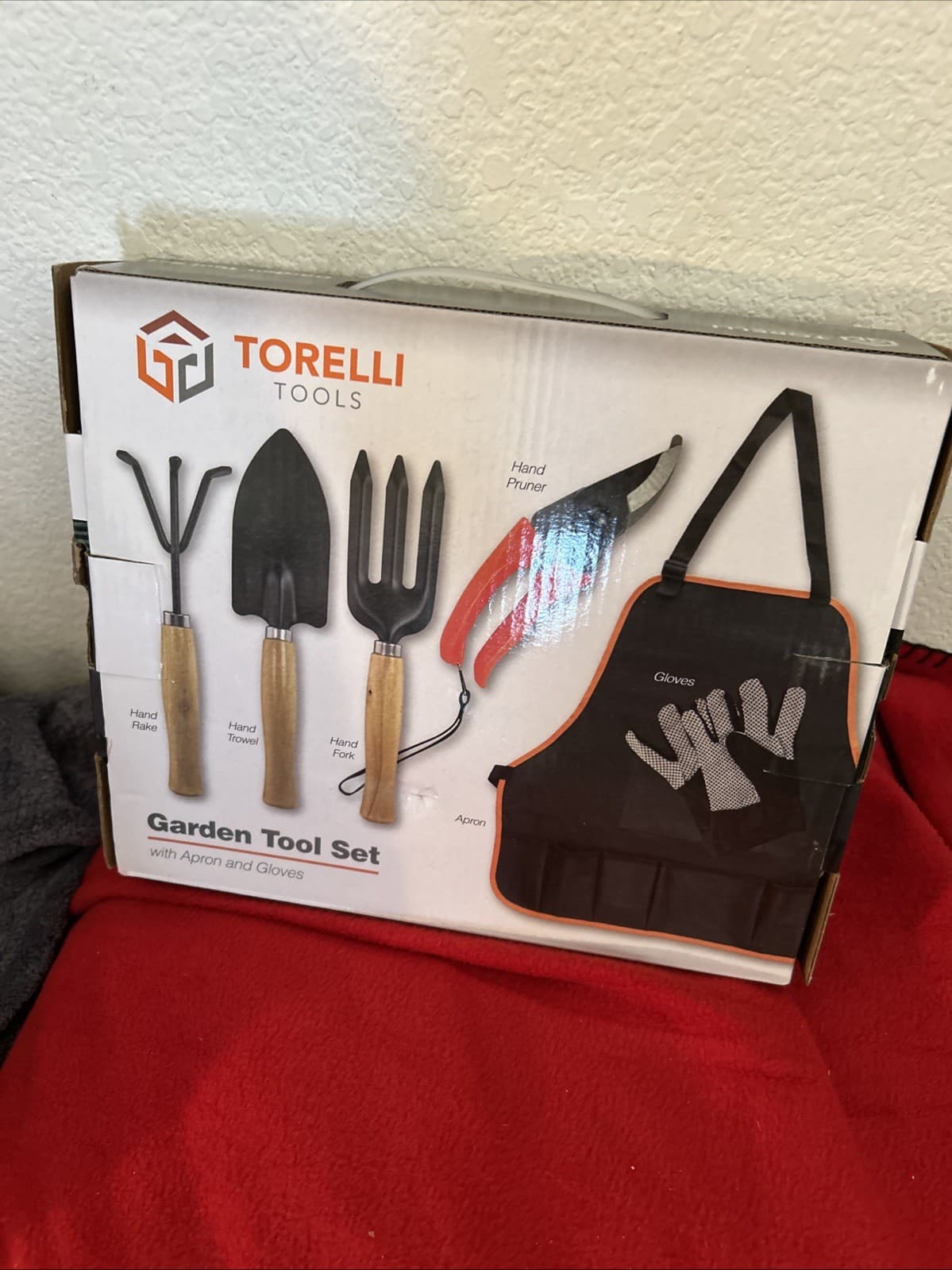 Garden Tool Set Apron Gloves Pruner Rake Trowel Fork by Torelli Tools - Thumbnail 2
