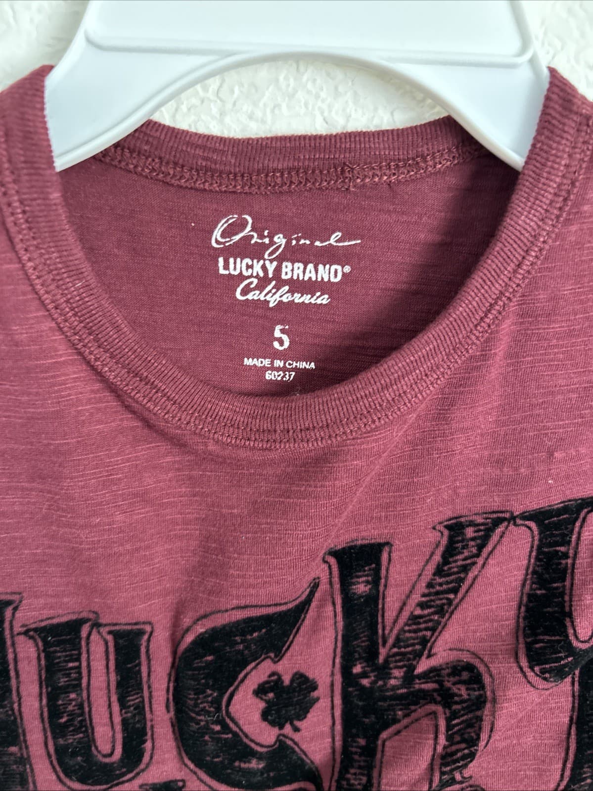 Lucky Brand Shirt For Little Girls Size 5 - Thumbnail 2