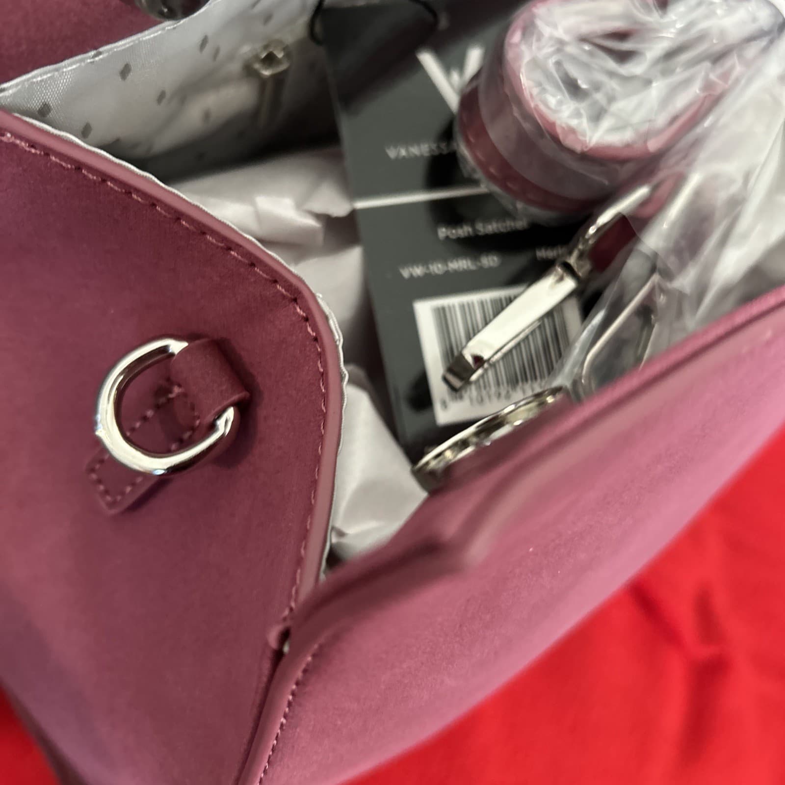 Vanessa Williams Posh Satchel Merlot NWT With Dust Bag - Thumbnail 6