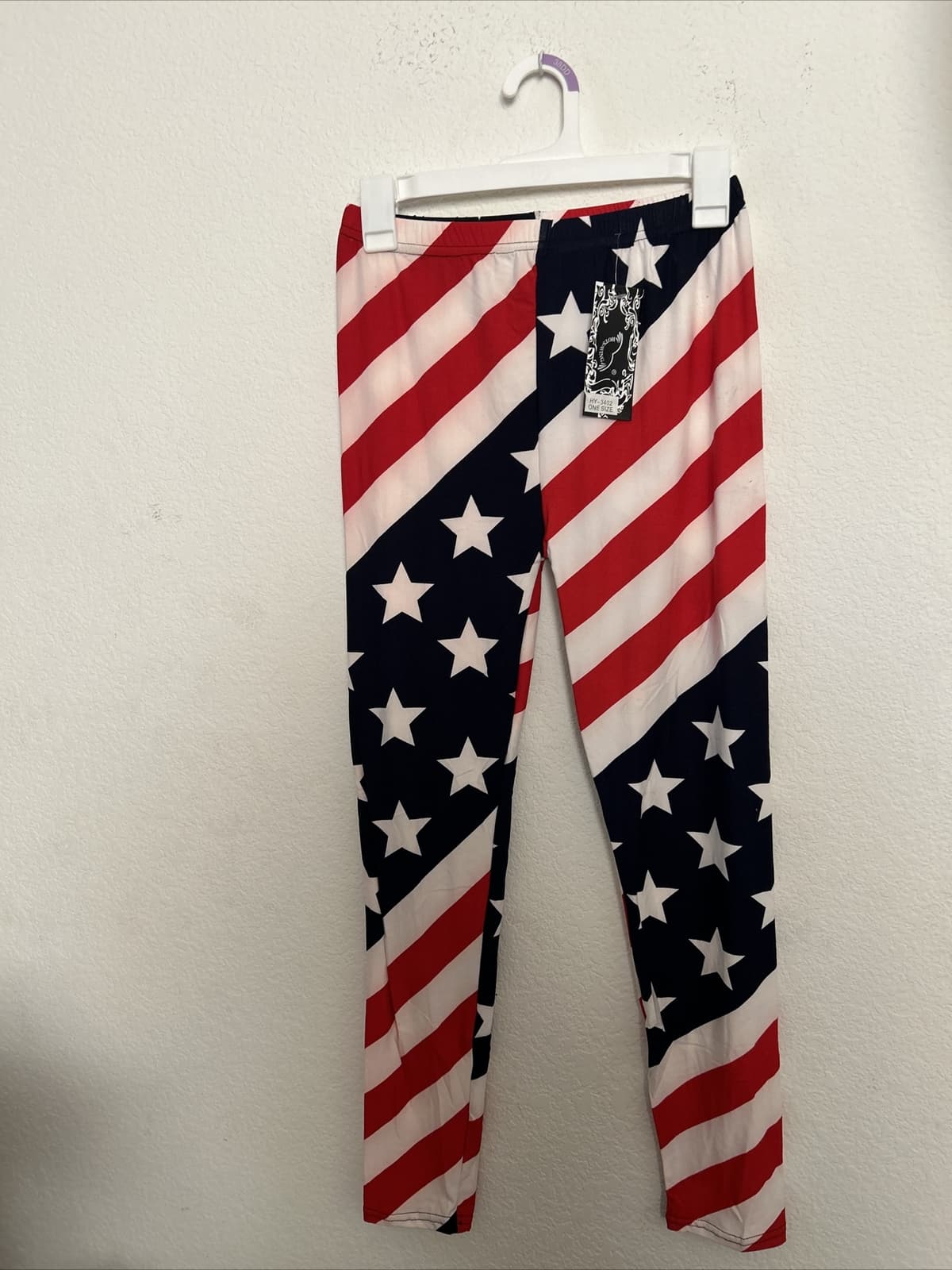 Women’s Hots Wing Leggings One Size Fits Most American Flag NWT - Thumbnail 2