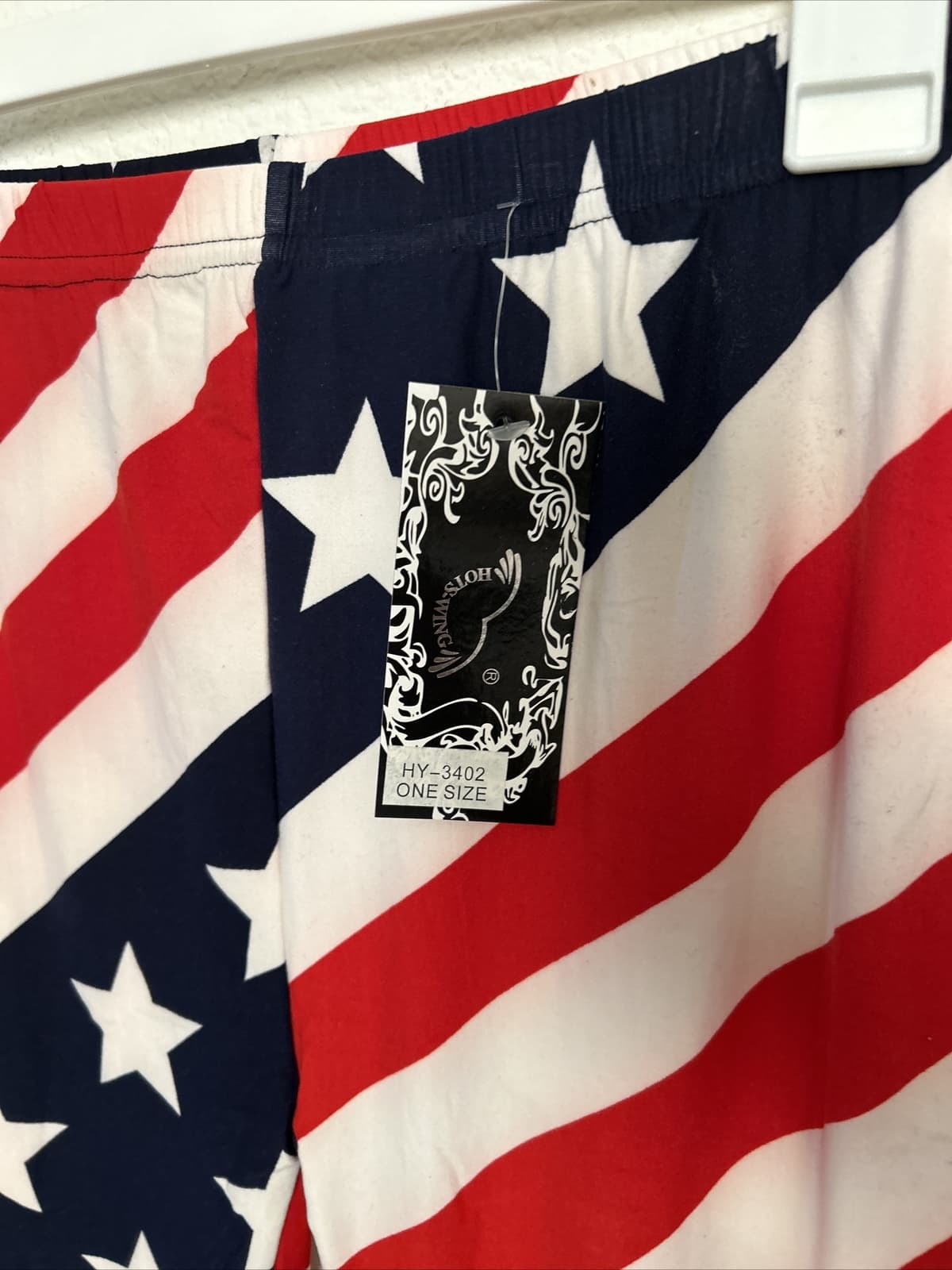 Women’s Hots Wing Leggings One Size Fits Most American Flag NWT - Thumbnail 3