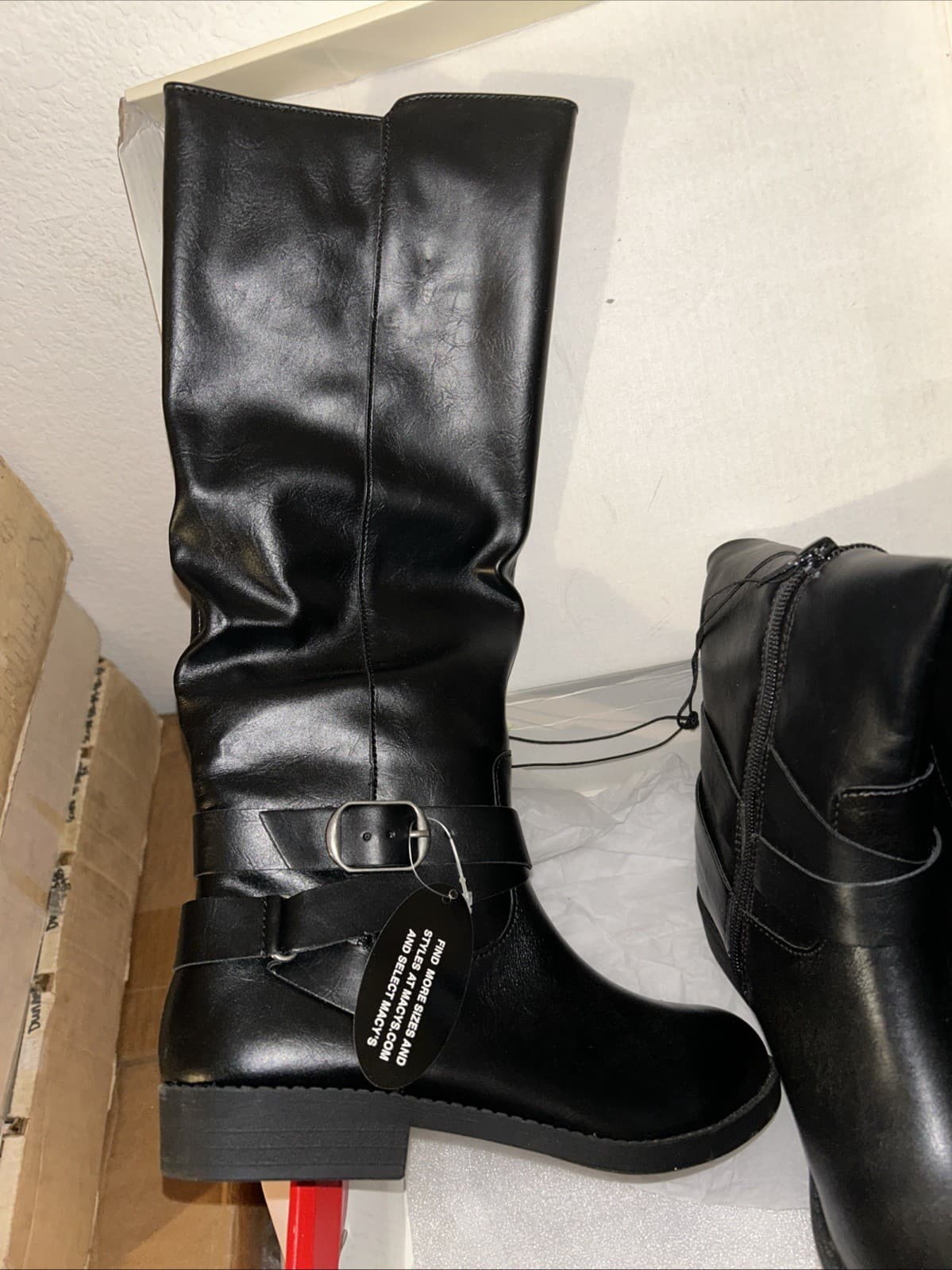 Women’s style & Co Black Boots New 5 1/2M Madixe - Thumbnail 4