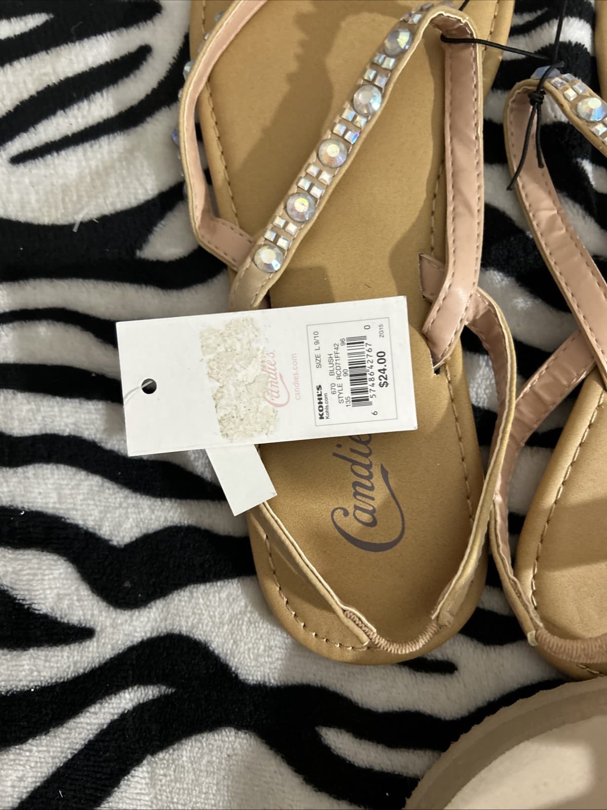 Lot Of 3 Sandals Mudd And Candies Large 9-10 - Thumbnail 2