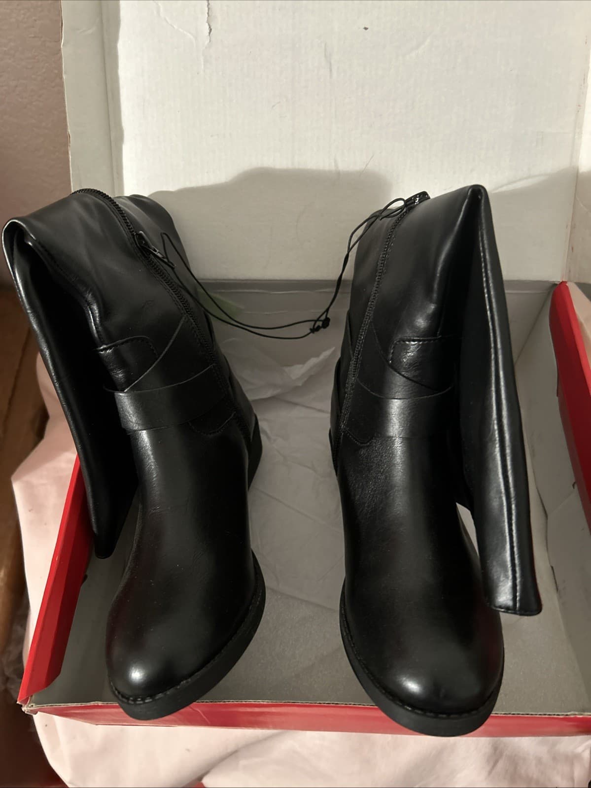 Women’s style & Co Black Boots New 5 1/2M Madixe - Thumbnail 3
