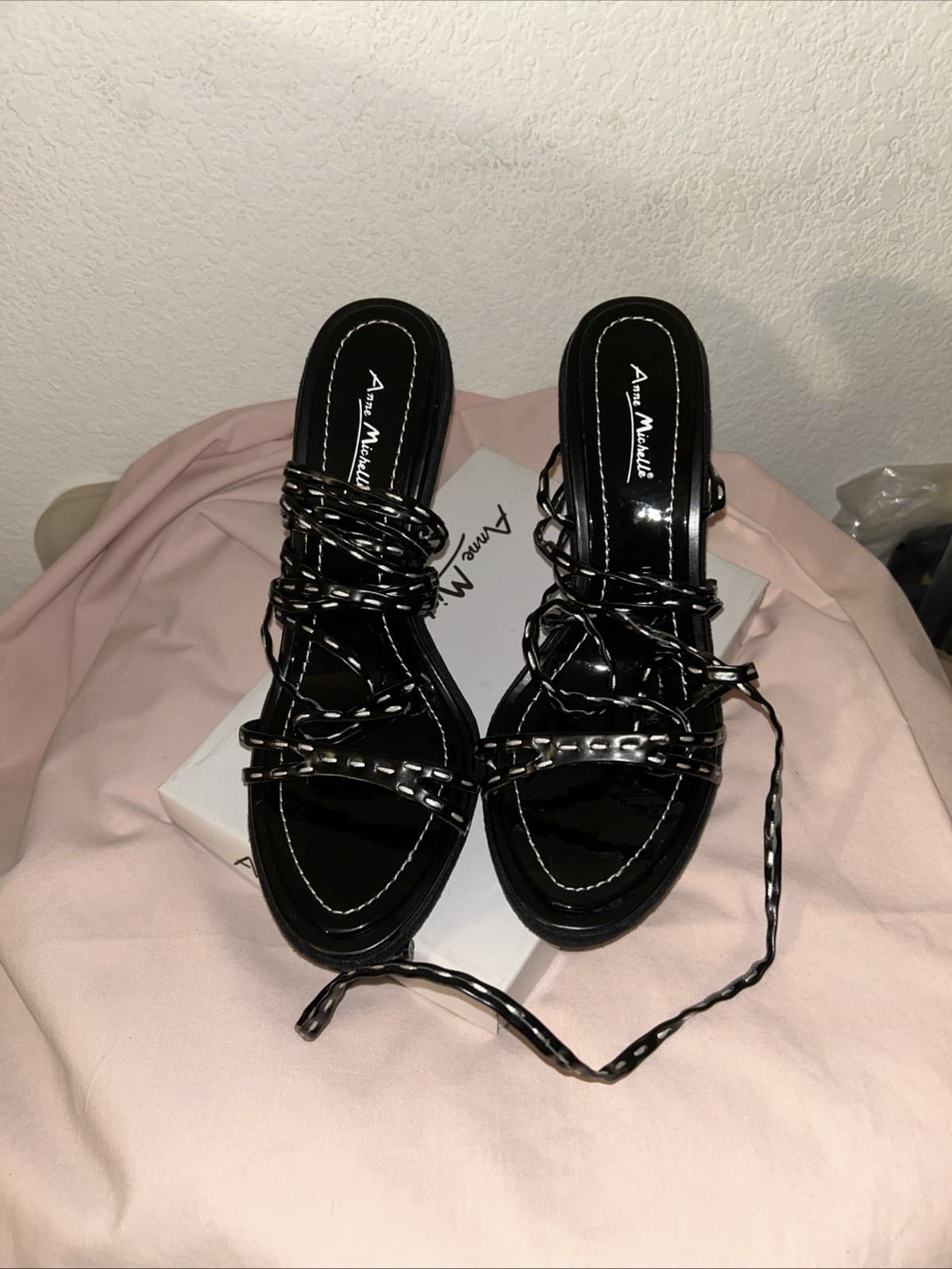 Anne Michelle Heel Size 10 New Non Leather Strappy