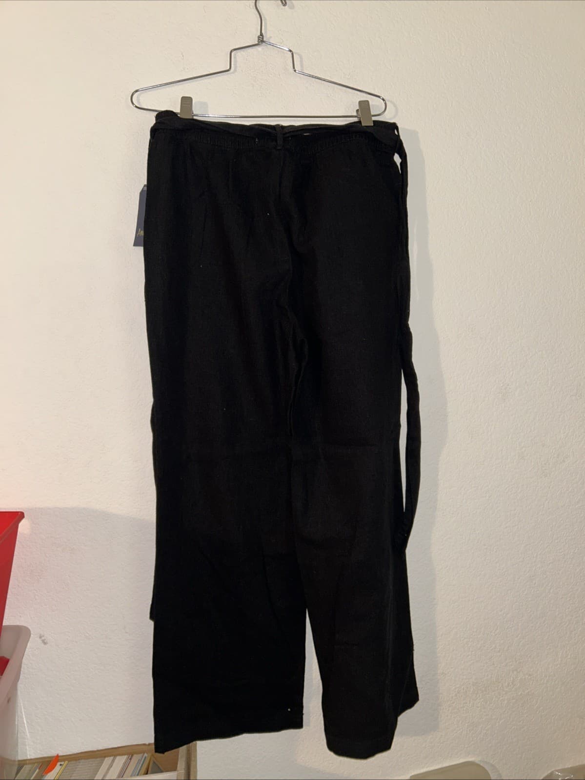 Women’s Black Wide Leg Pants NWT Size 10 Angels Forever Young - Thumbnail 2