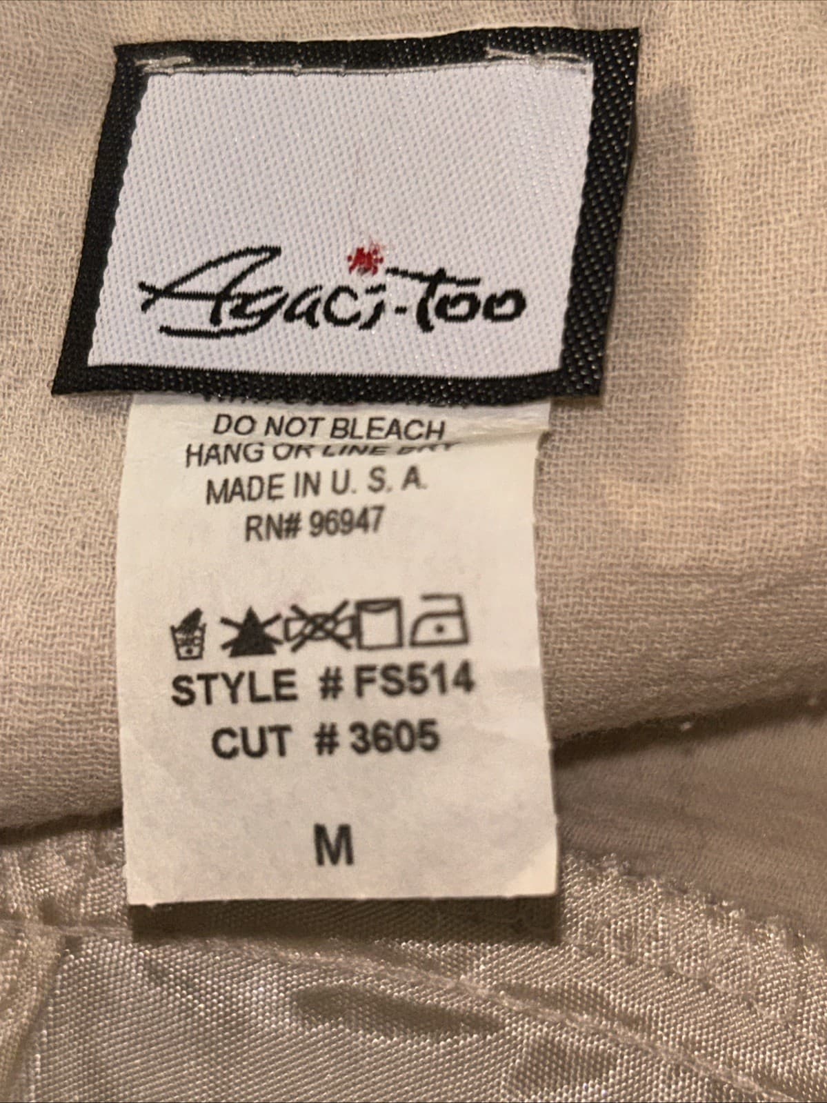 Women’s Medium Flared Beige Skirt NWOT Agaci Too - Thumbnail 3
