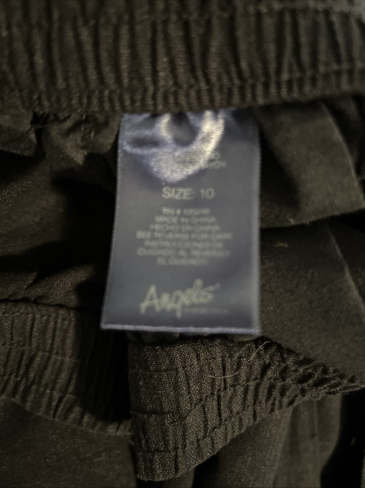 Women’s Black Wide Leg Pants NWT Size 10 Angels Forever Young - Thumbnail 6