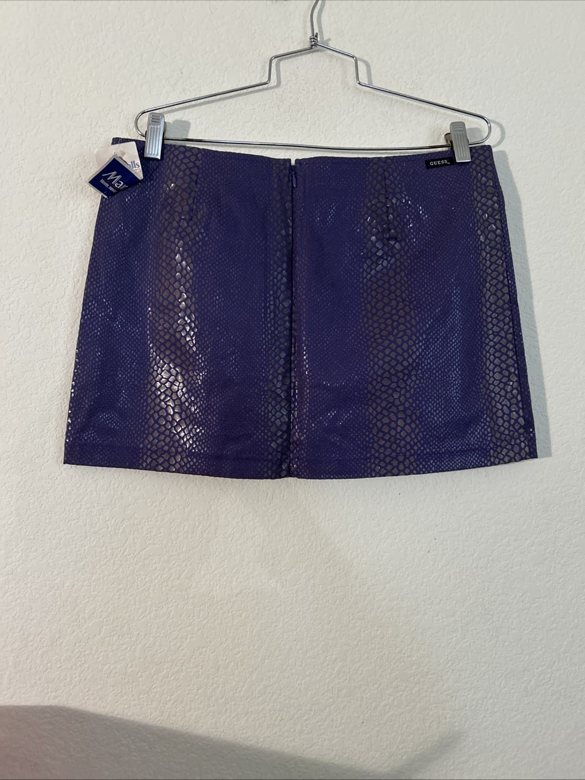 Women’s Guess Mini Skirt Size 32 NWT Purple And Gray - Thumbnail 2