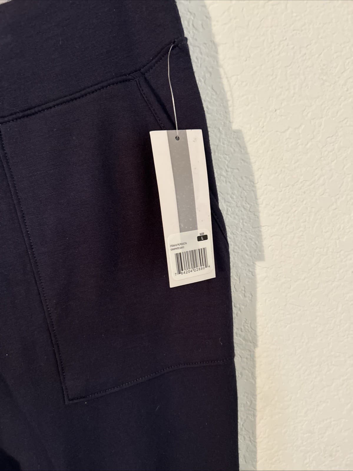 Women’s Joggers Large Graphite NWT Peace & Pearls - Thumbnail 2