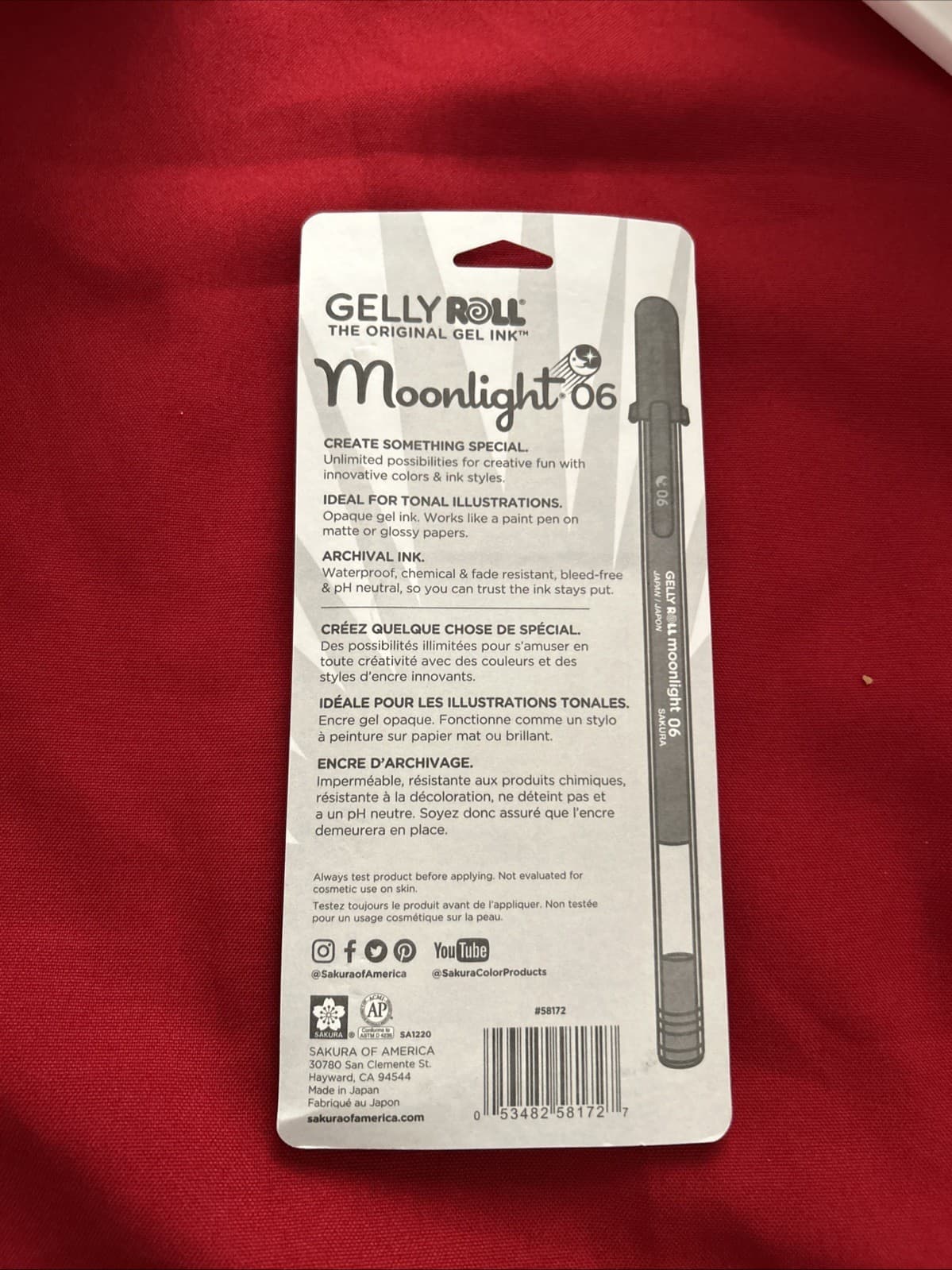 Lot Of 2 Sakura Gelly Roll Moonlight 5 Pens. Fine 0.3MM 0.6MM Ball New Gray - Thumbnail 2