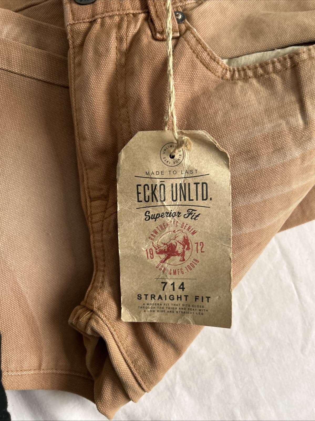 men's ecko unltd 714 Straight Fit Copper 30x30 - Thumbnail 3