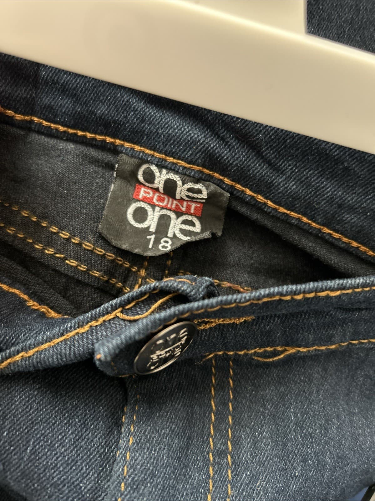 Girls Size 18 Stretch Jeans NWT One Point One Blue - Thumbnail 3