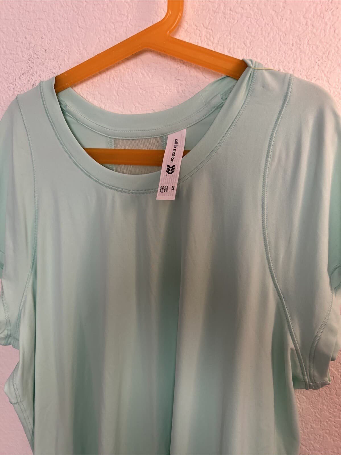 Women's Run Short Sleeve T Shirt All in Motion Mint Size XS - Thumbnail 2