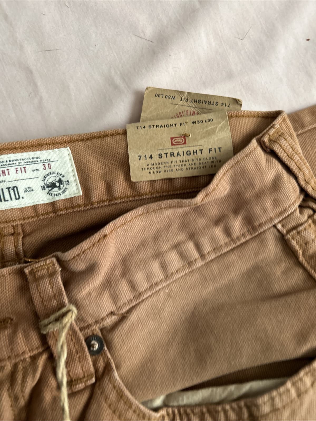men's ecko unltd 714 Straight Fit Copper 30x30 - Thumbnail 4