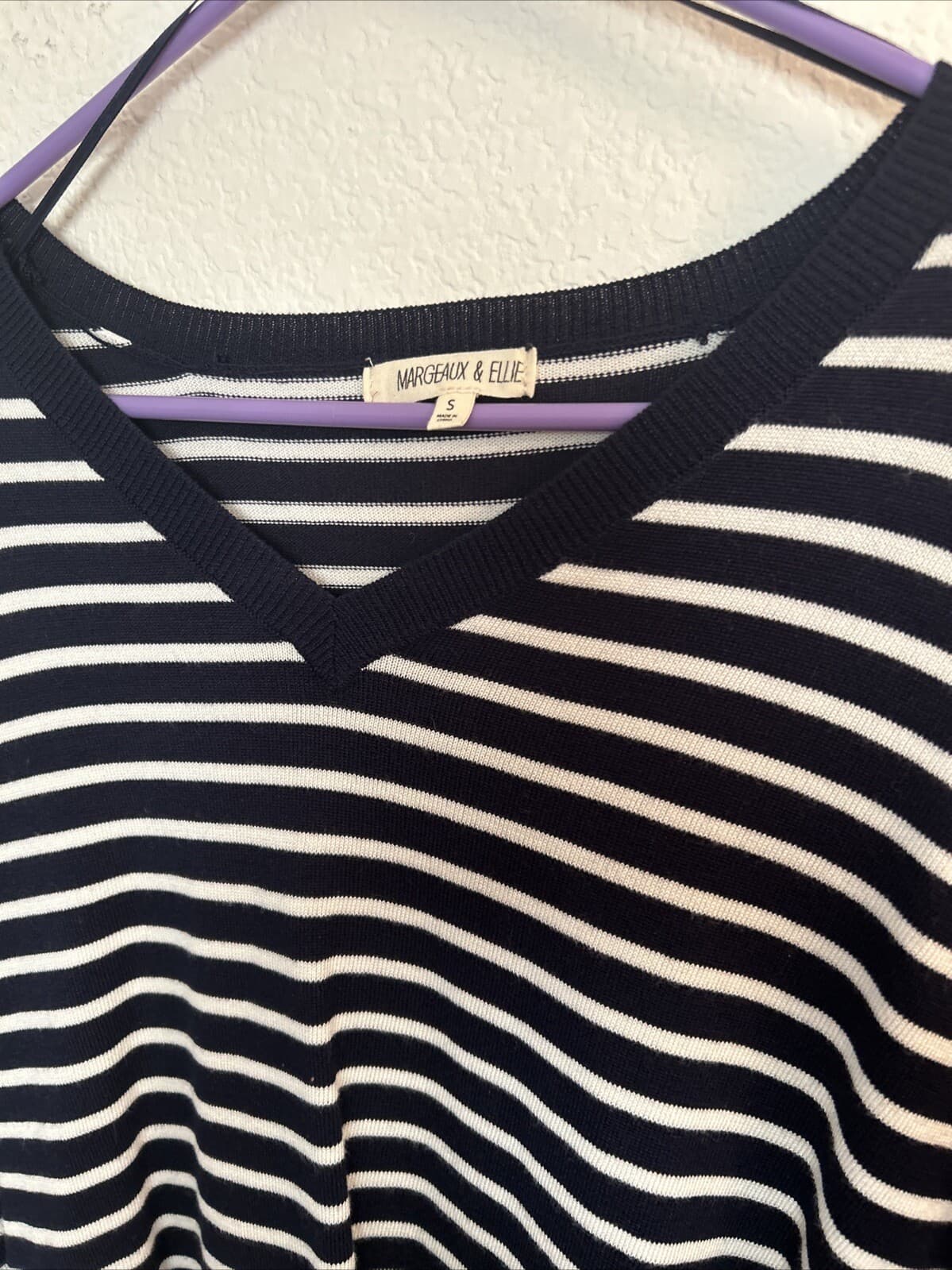 Women’s Sweater Small Blue And White Margaux & Ellie NWT - Thumbnail 2