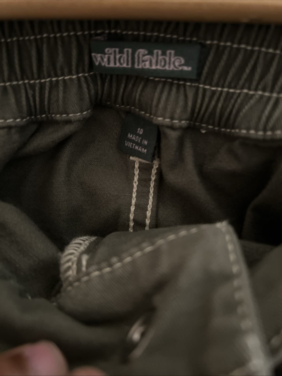 Women’s Size 10 Mini Skirt Wild Fable New Olive Green - Thumbnail 3