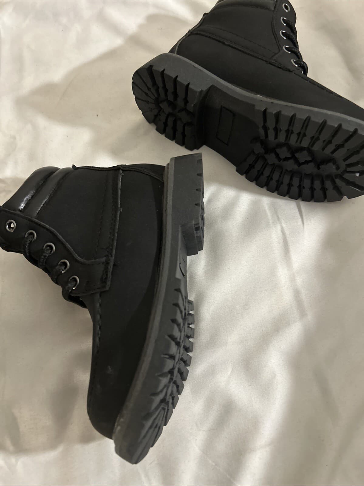 Jabasic Black Boots Lace Up New Size 9/26 Boys - Thumbnail 3