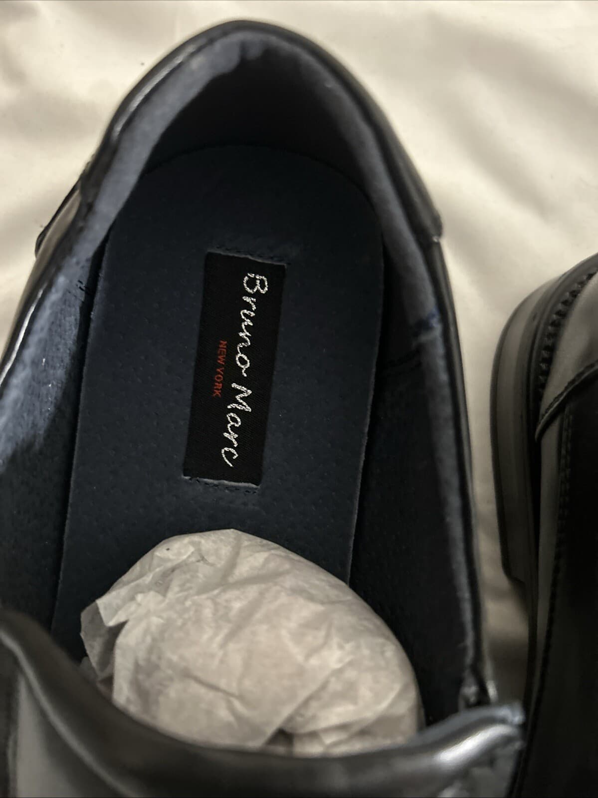 Bruno Marc Men’s Slip On Shoes Goldman-02 Size 12 Black New - Thumbnail 2