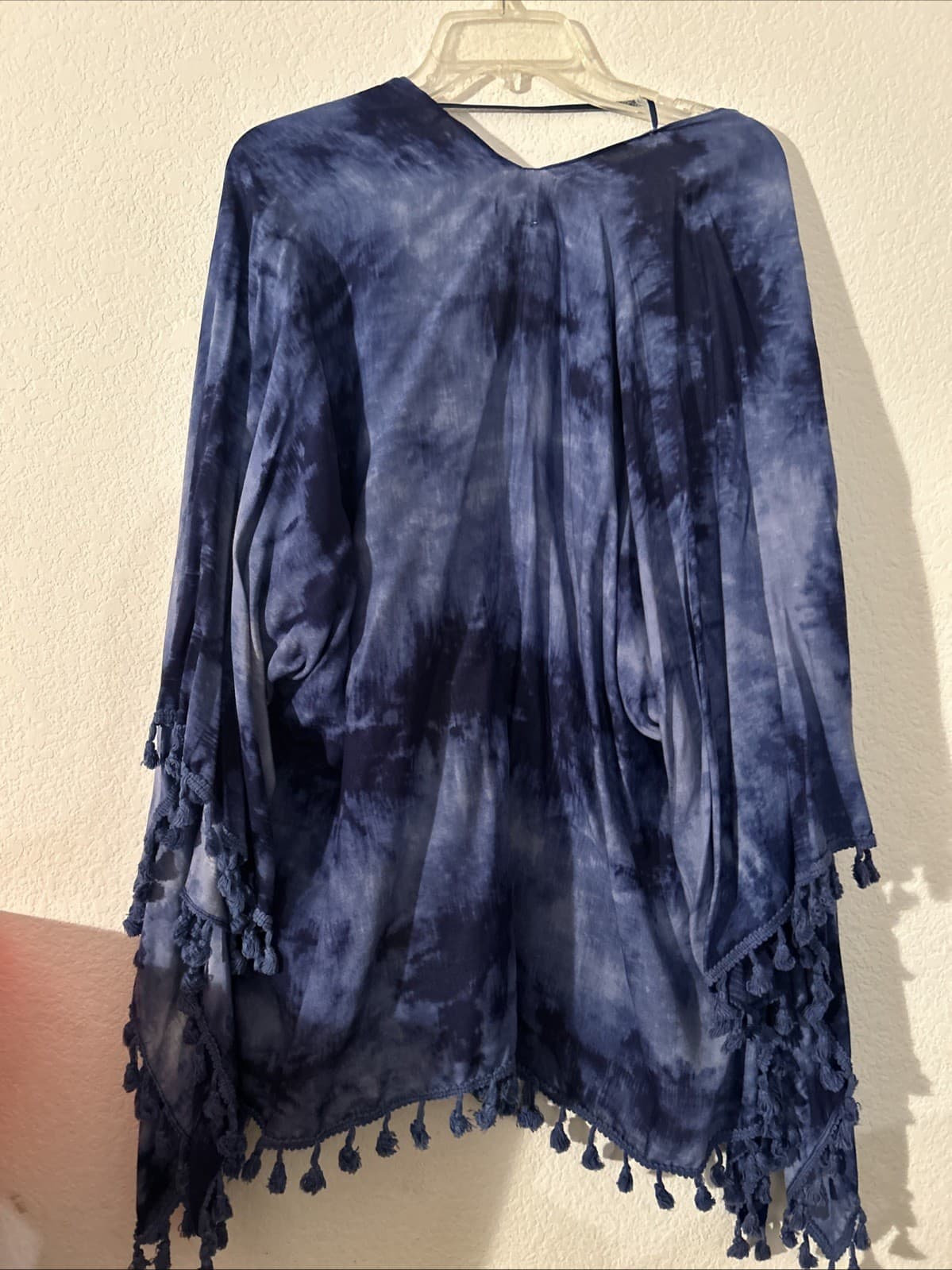 Women Mudd Blue Cardigan NWT One Size - Thumbnail 3