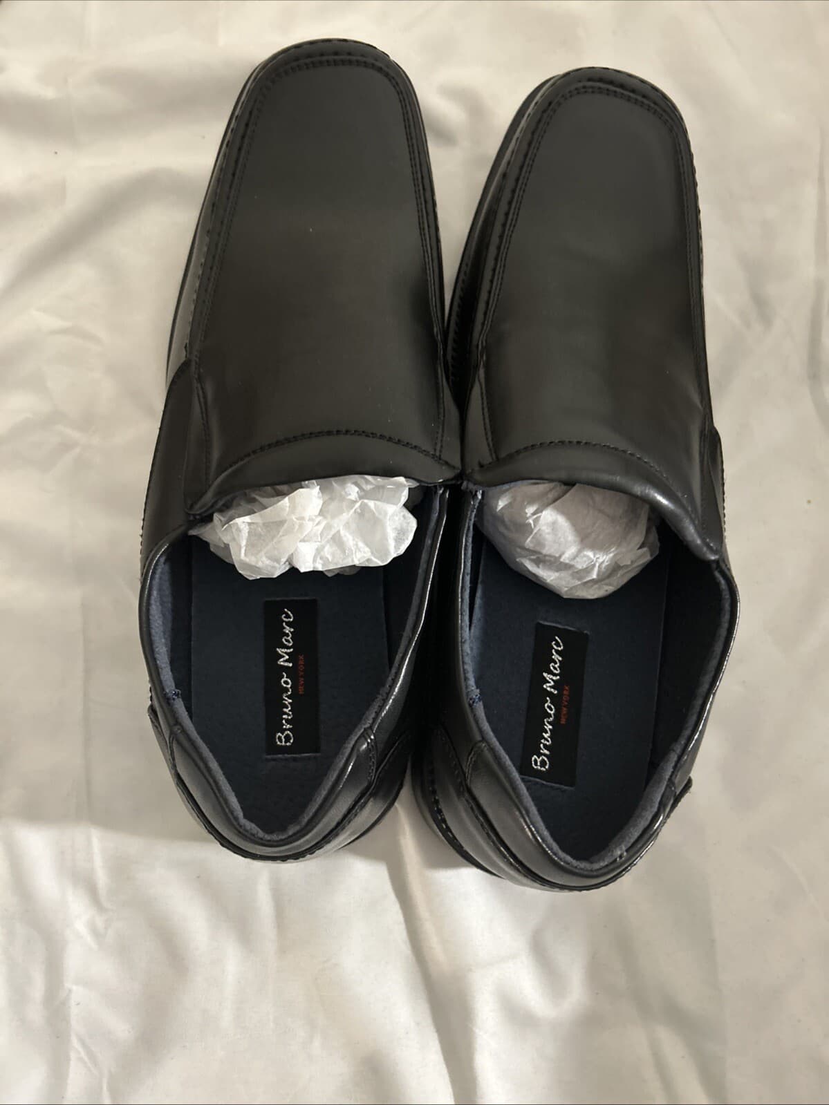 Bruno Marc Men’s Slip On Shoes Goldman-02 Size 12 Black New - Thumbnail 4