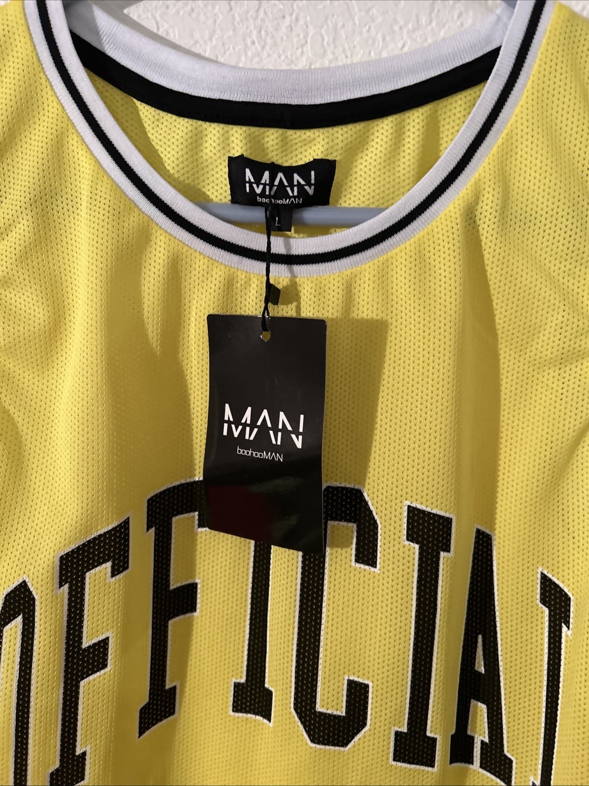 Men Large Official Jersey Large Man Boohoo man NWT - Thumbnail 2