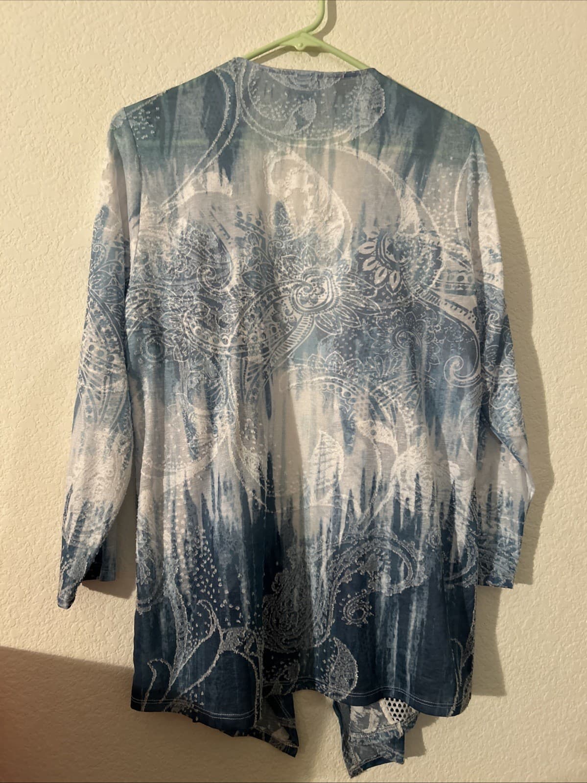 Women’s cardigan one size Chico’s Blue And White - Thumbnail 3