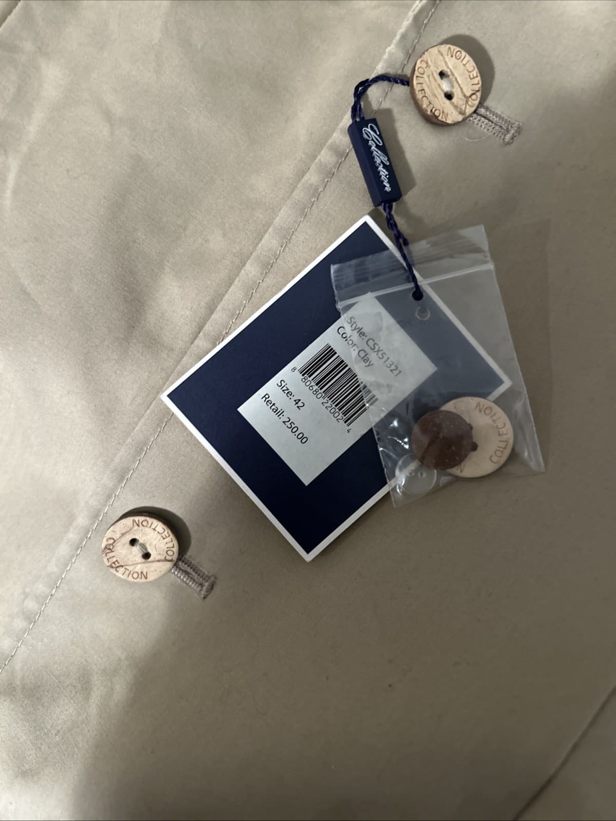 Men’s Sean John blazer Size 42 Clay NWT - Thumbnail 7