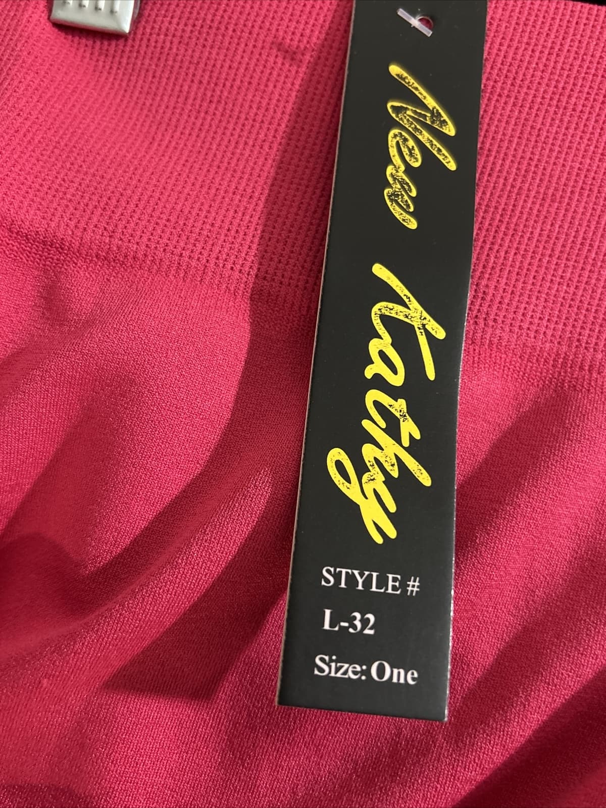 Women’s New Kathy Hot Pink One Size Women Leggings Stretch Nwt - Thumbnail 2