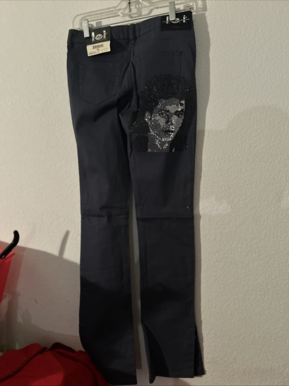 life energy intelligence Size 26 Gray Stretch Michael Jackson Pants NWT Youth - Thumbnail 4