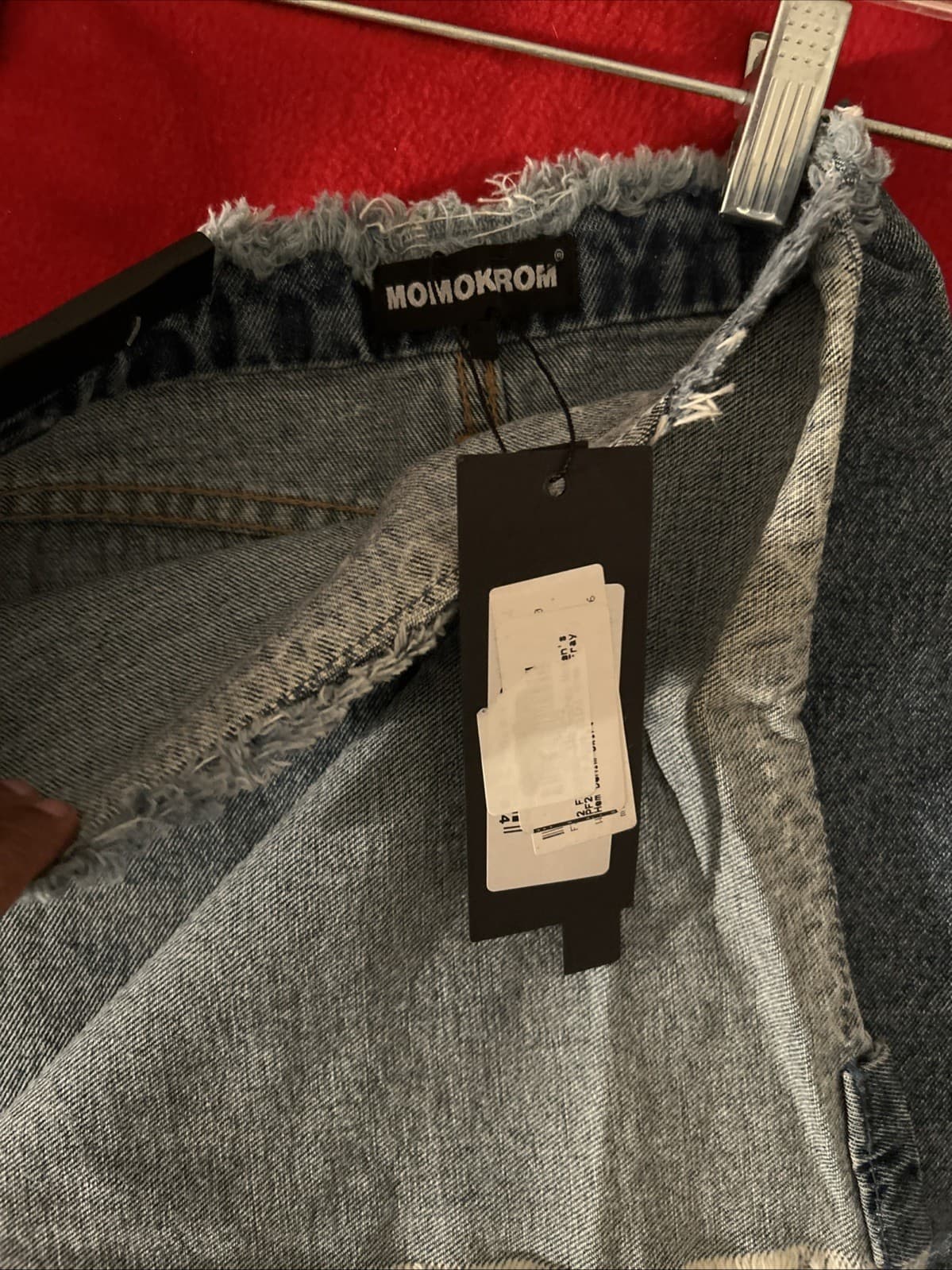 Women’s Denim Wrap Mini Skirt New Size 2 Boohoo Momokrom - Thumbnail 5