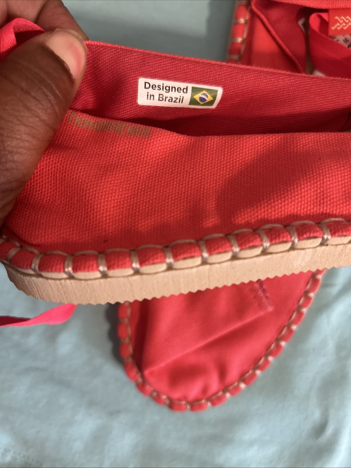 Havaianas Alpargatas (Espadrilles) Coral Size 6 New - Thumbnail 3
