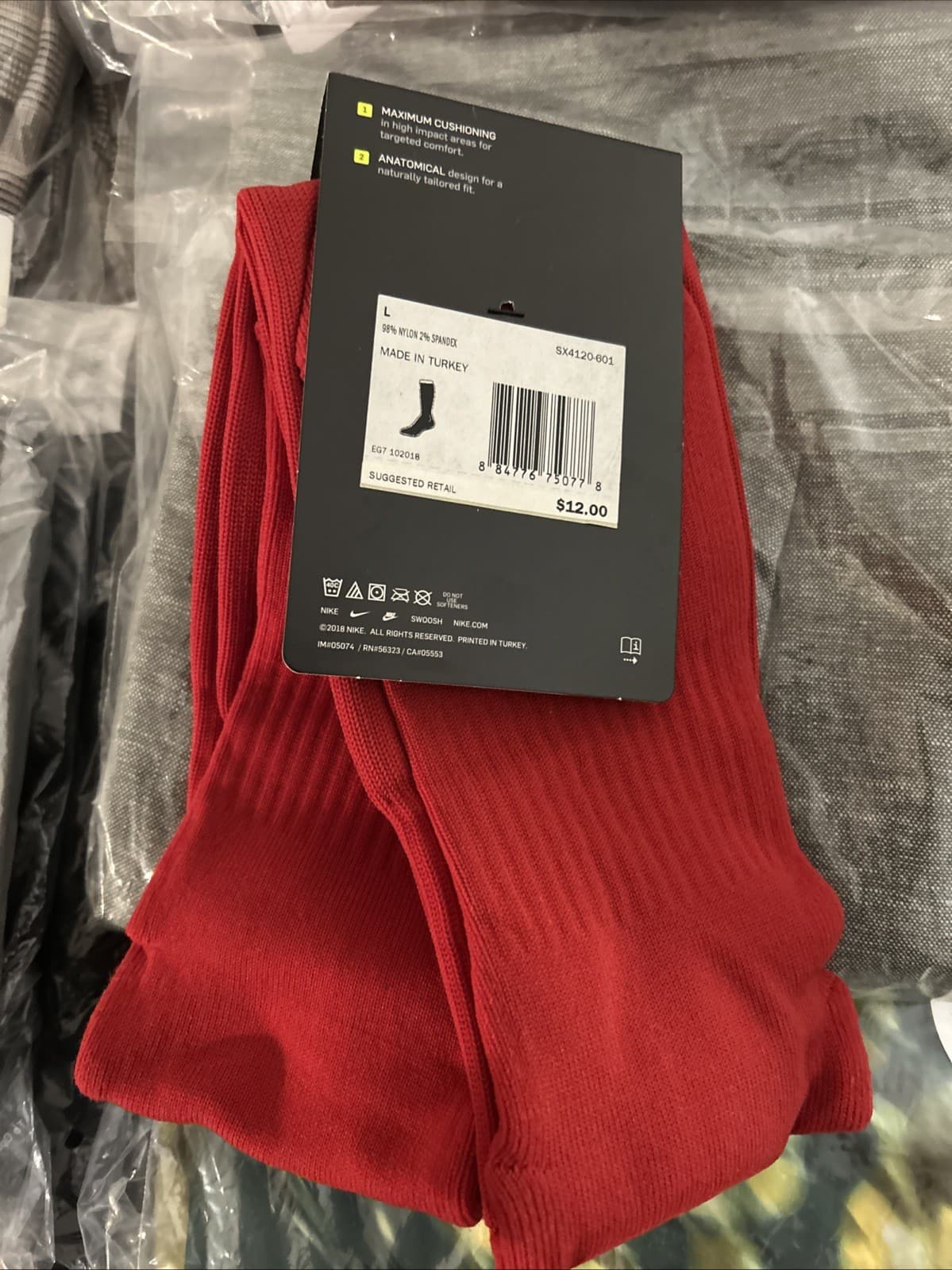 Nike Academy Over-The-Calf Soccer Socks, Red Knee High Men’s 8-12 Women’s 10-13 - Thumbnail 3