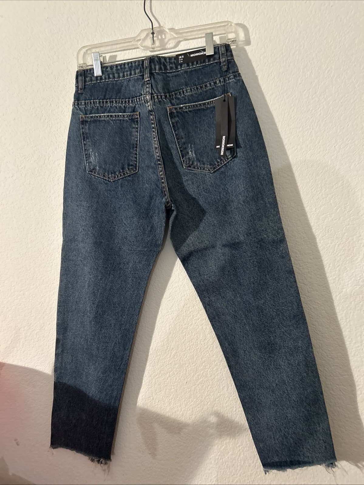 Women’s Size 4x24 NWT Momokrom Boohoo Distressed Jeans - Thumbnail 3