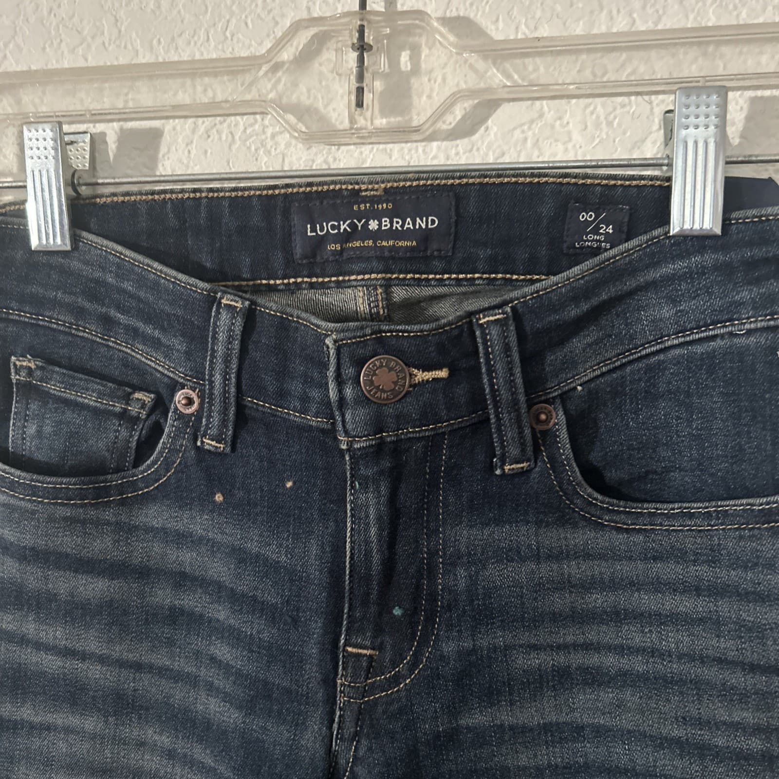 Women’s Lucky Brand Jeans Long Long yes 00/24 NWT Blue Jeans Wide Legs - Thumbnail 2