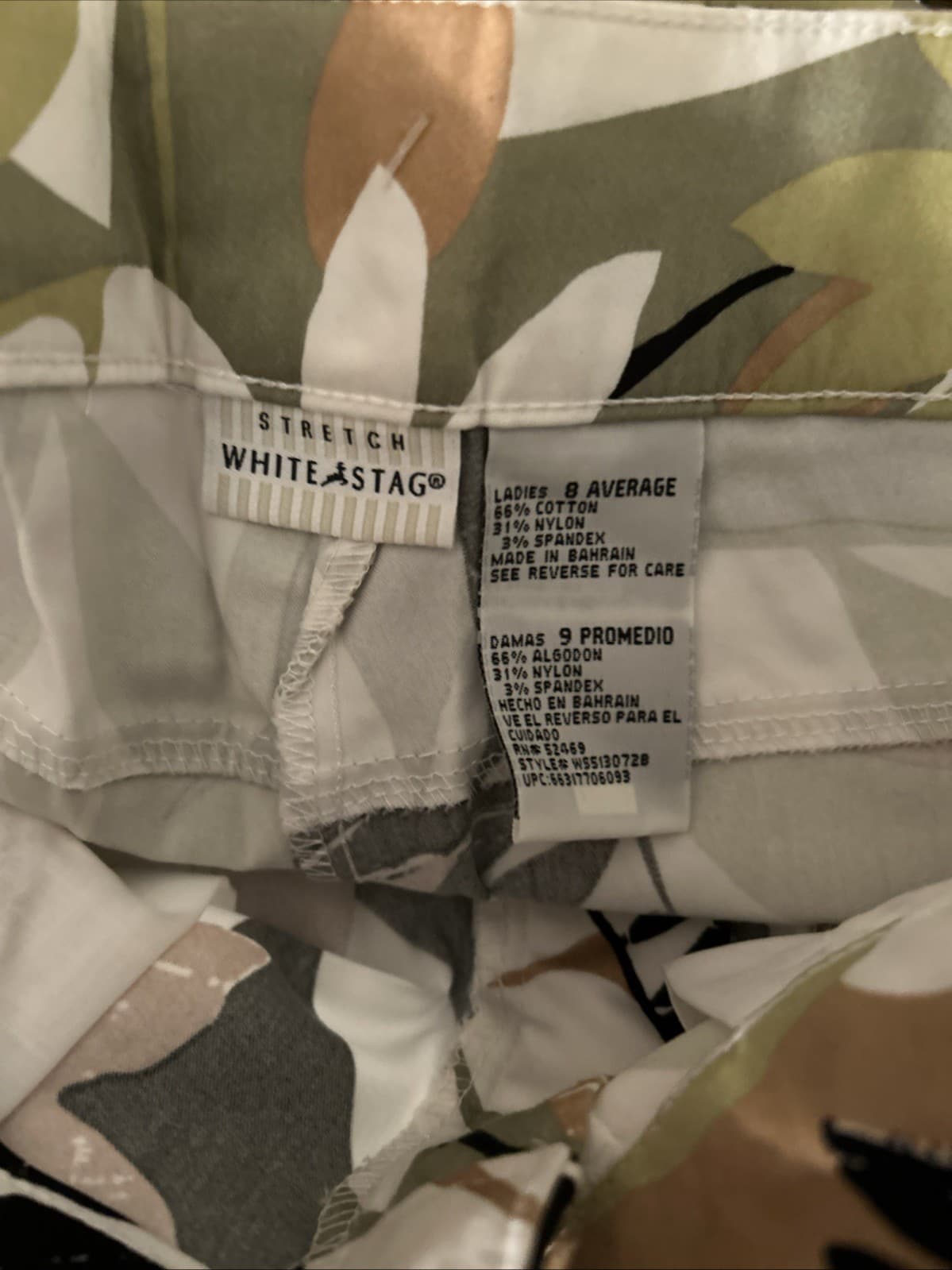We Men’s Stretch White Stag Capris NWT Size 8 Average - Thumbnail 5