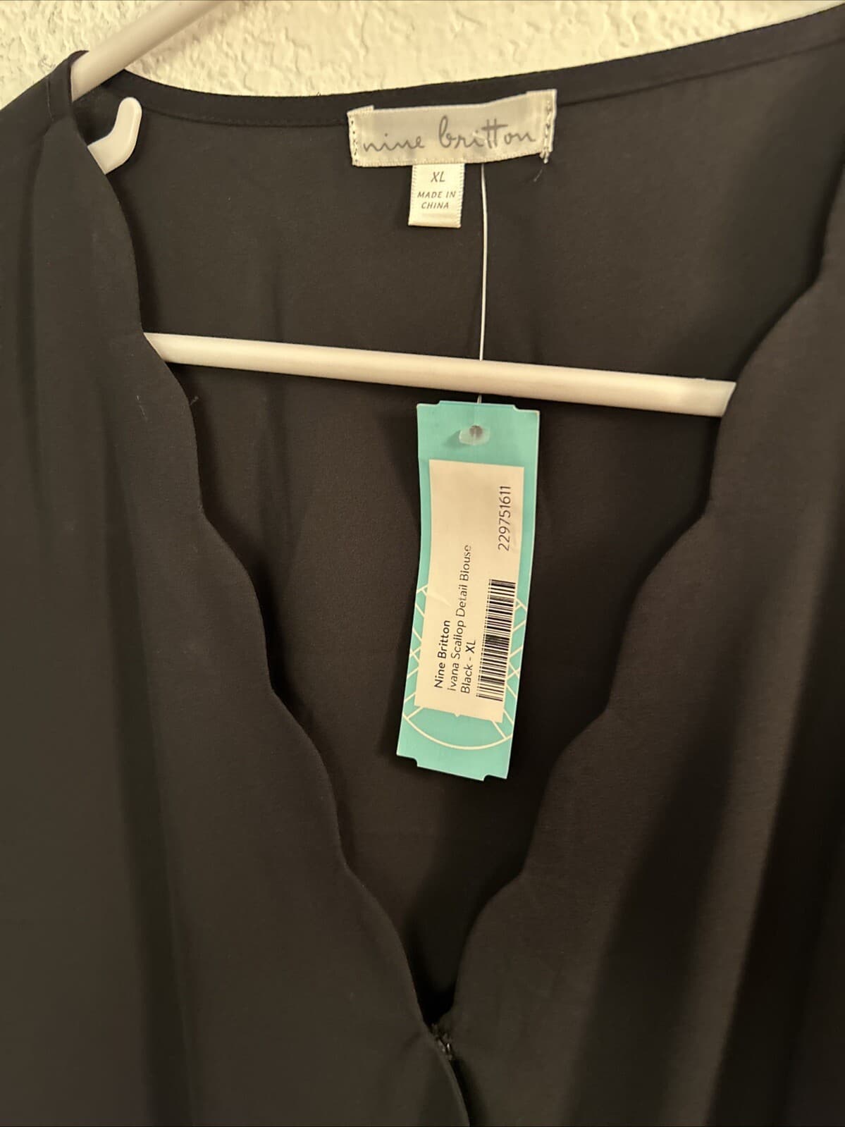 Women’s Nine Briton Blouse Black New Xl - Thumbnail 2