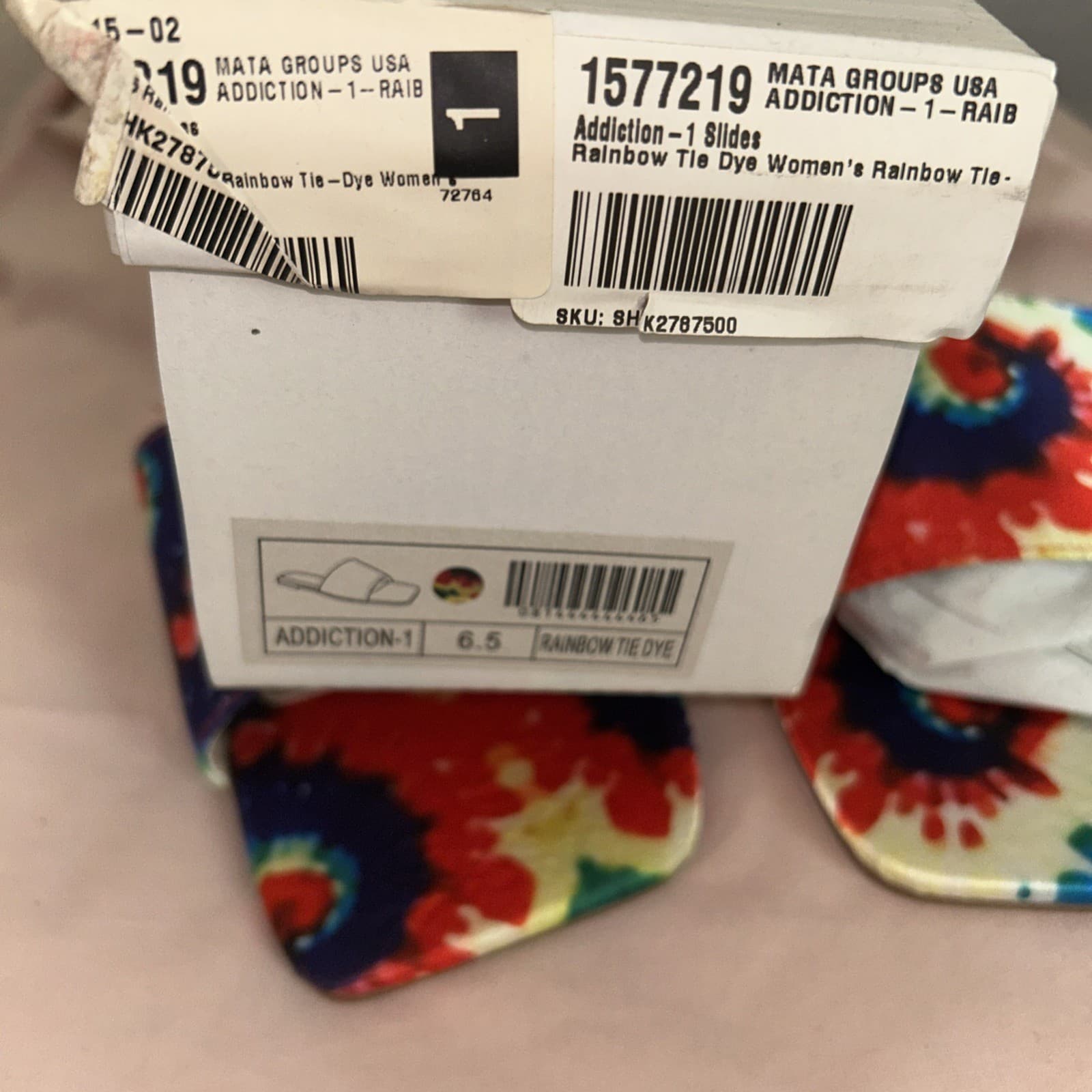 Women’s Rainbow Tie Dye Shoes Mata 6 1/2 - Thumbnail 4